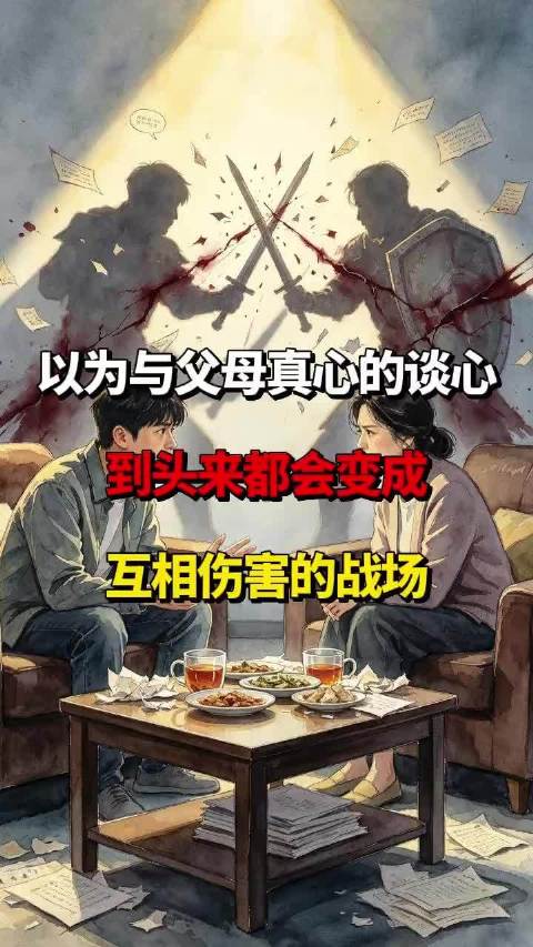 每次你以为与父母真心的谈心，到头来都会变成互相伤害的战场！