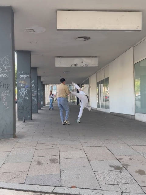 论德国人的精神状态，出租车开到一半，下车跟路人打架去了