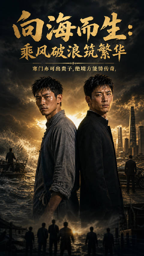 短剧·向海而生：乘风破浪筑繁华-第22集-1985年，陈海生父亲葬身大海，家破人亡、债主逼门。22岁的他长跪沙滩，目送空