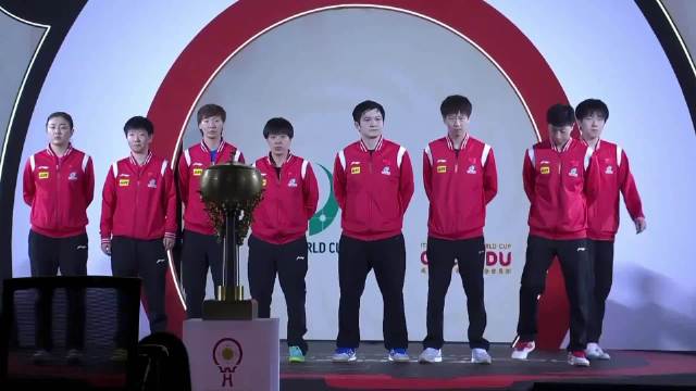国乒混团世界杯全胜零封韩国夺冠