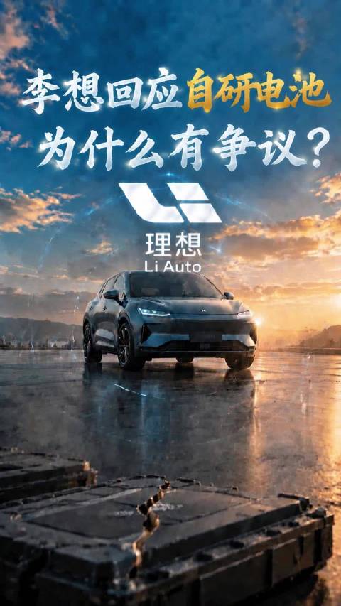 李想回应自研电池争议的的是什么？
