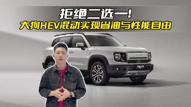 拒绝二选一！大狗HEV混动实现省油与性能自由