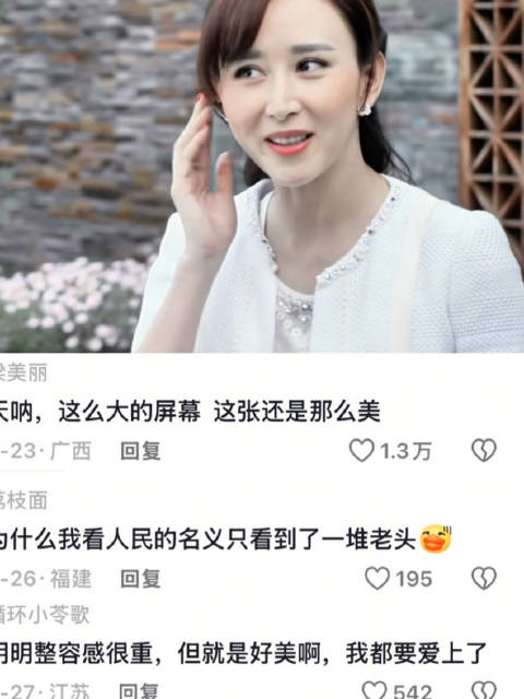 那么大的屏幕用来看这张脸，不知道有多爽 高小琴 胡静 人民的名义