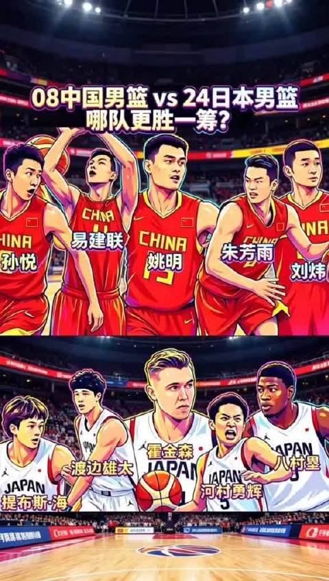 当08黄金一代男篮碰上现代日本男篮，这场跨越时代的较量，胜利会落在谁手里？