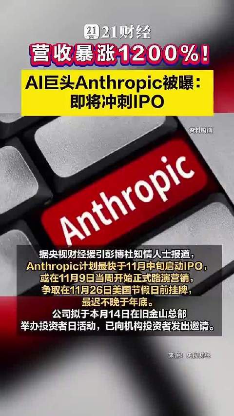 Anthropic被曝即将冲刺IPO