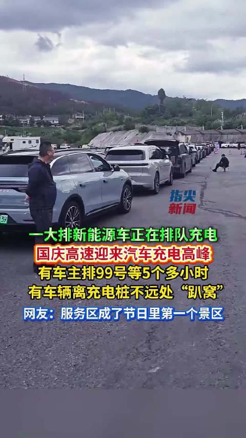 高速充电至80%被迫离场，增程插混车排队200多位