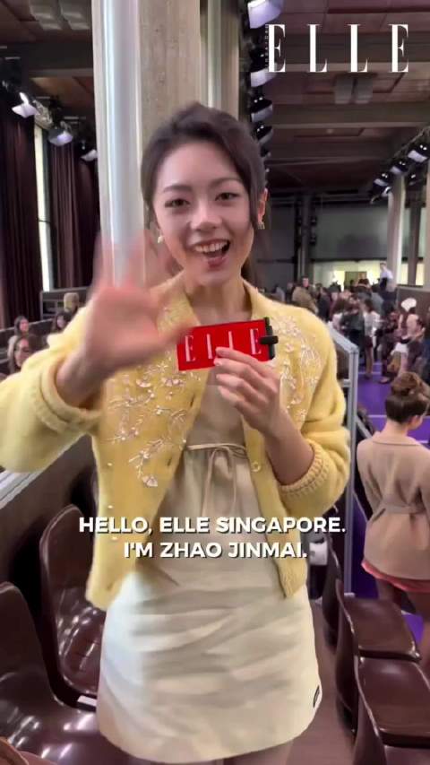 赵今麦巴黎时装周现场直拍，尼龙和ELLE镜头下的麦麦