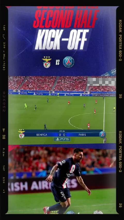 欧冠大巴黎1比1本菲卡，各进一球握手言和