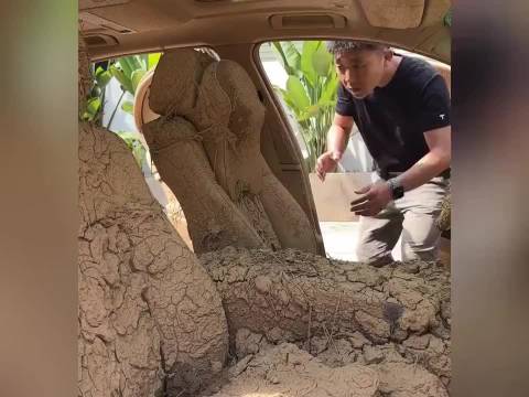 花8000买的泡水宝马7系，清洗干净后太惊艳了