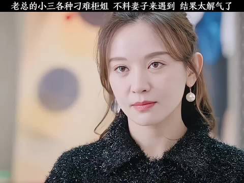 老总的小三来买衣服各种刁难柜姐，不料妻子也来了，柜姐的做法太解气了
