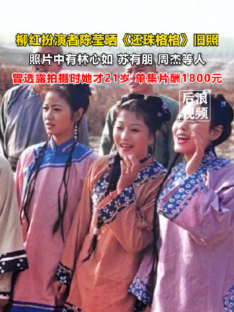 还珠格格柳红一集片酬1800元