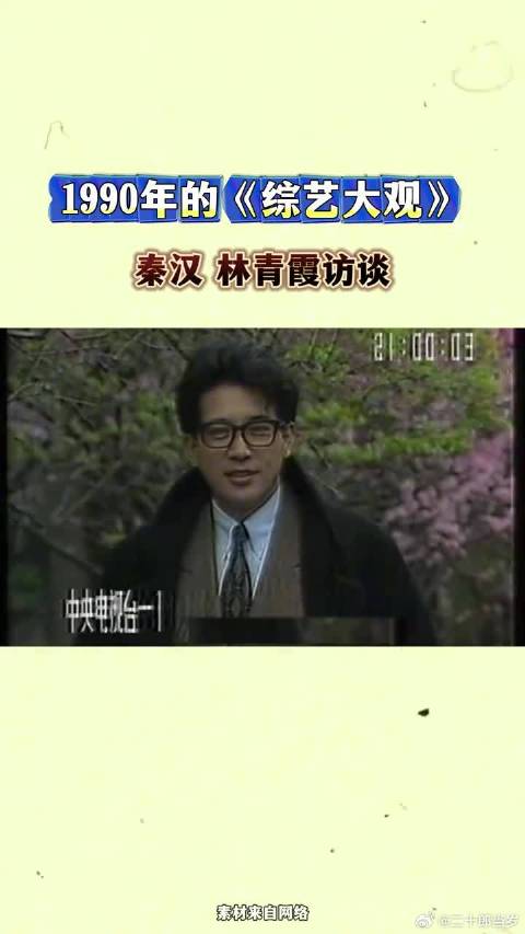 1990年《综艺大观》秦汉林青霞访谈，俩人都有说不出的羞涩