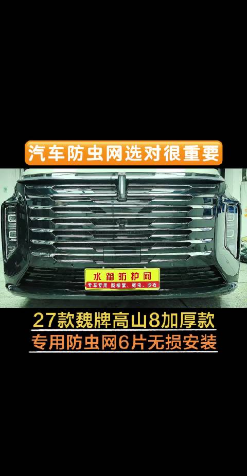 27款魏牌高山8智慧版加厚款专用防虫网6片无损安装