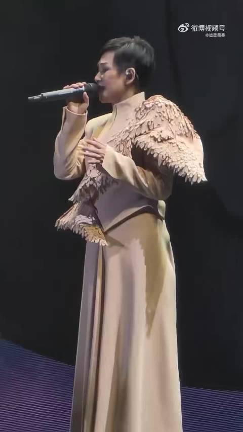 林忆莲唱至少还有你哽咽，台下观众落泪合唱