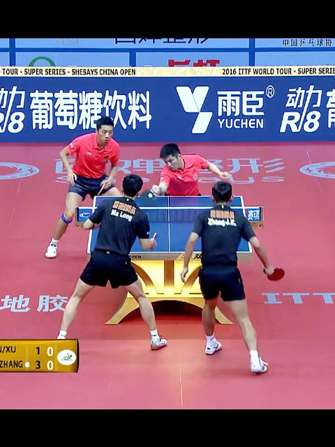 每个人都想1v3的男双比赛~ 乒乓球 樊振东 张继科 马龙 许昕