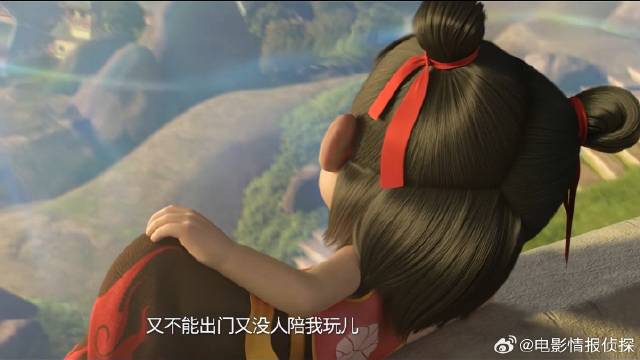 哪吒闷得发慌，一心想溜出门，围墙锁不住好奇心