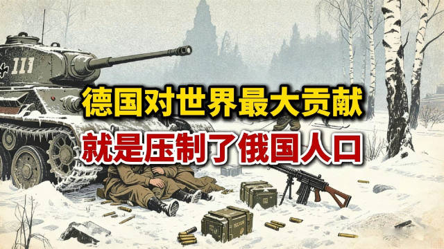 德国对世界最大贡献，就是压制了俄国人口！