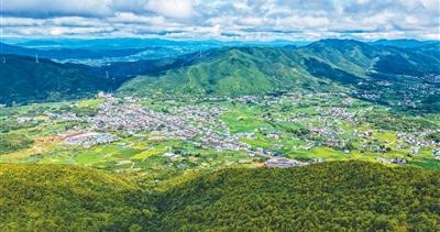 “红旗跃过汀江”处 绿水青山入画来（红绿交响）