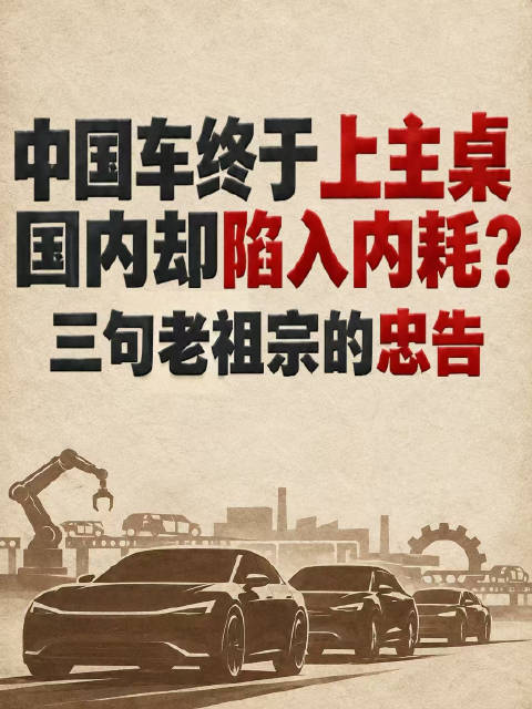 中国车终于坐上巴黎车展主桌，国内却陷入内耗？三句老祖宗的忠告