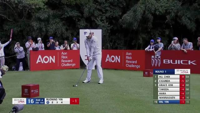 殷若宁别克LPGA锦标赛首轮68杆，最后三洞连抓鸟暂列第三