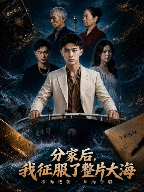 短剧·分家后，我征服了整片大海-第8集-渔民赵磊常年出海为家赚六百万，爷爷离世分家时，偏心父母将全部家产、房产都留给游手