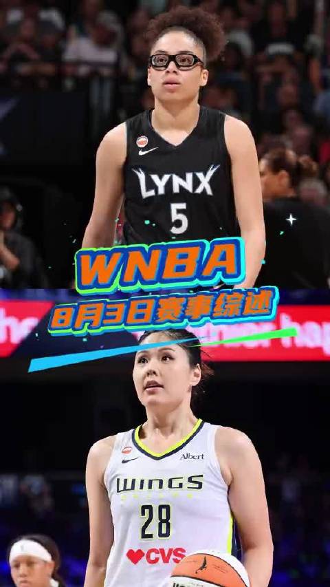 8月3日WNBA四场战罢 克拉克19分10助攻狂热不敌山猫