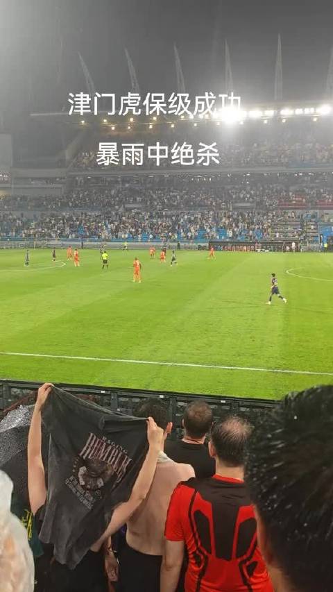 暴雨中基莱斯一脚绝杀 津门虎保级成功球迷落泪