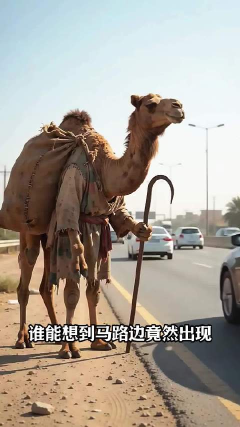 汽车堵车都不稀奇，马路上这位“骆驼货车”才离谱