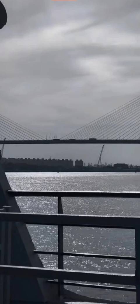 徐浦大桥一侧拥堵，后车视角还原事故瞬间