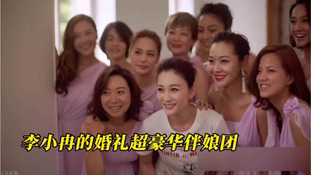 当年李小冉古堡婚礼伴娘团阵容超豪华，应采儿、阿娇、朱丹一众闺蜜都来当伴娘