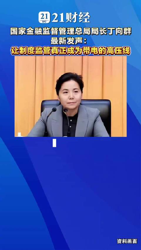 金融监管总局局长丁向群：让制度监管真正成为带电的“高压线”