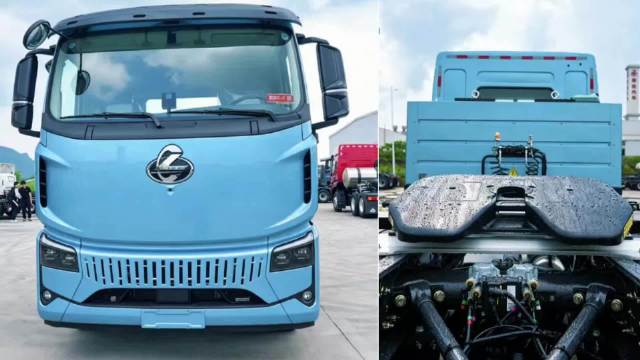 乘龙翼威5新能源牵引车自重9.2吨续航超300km