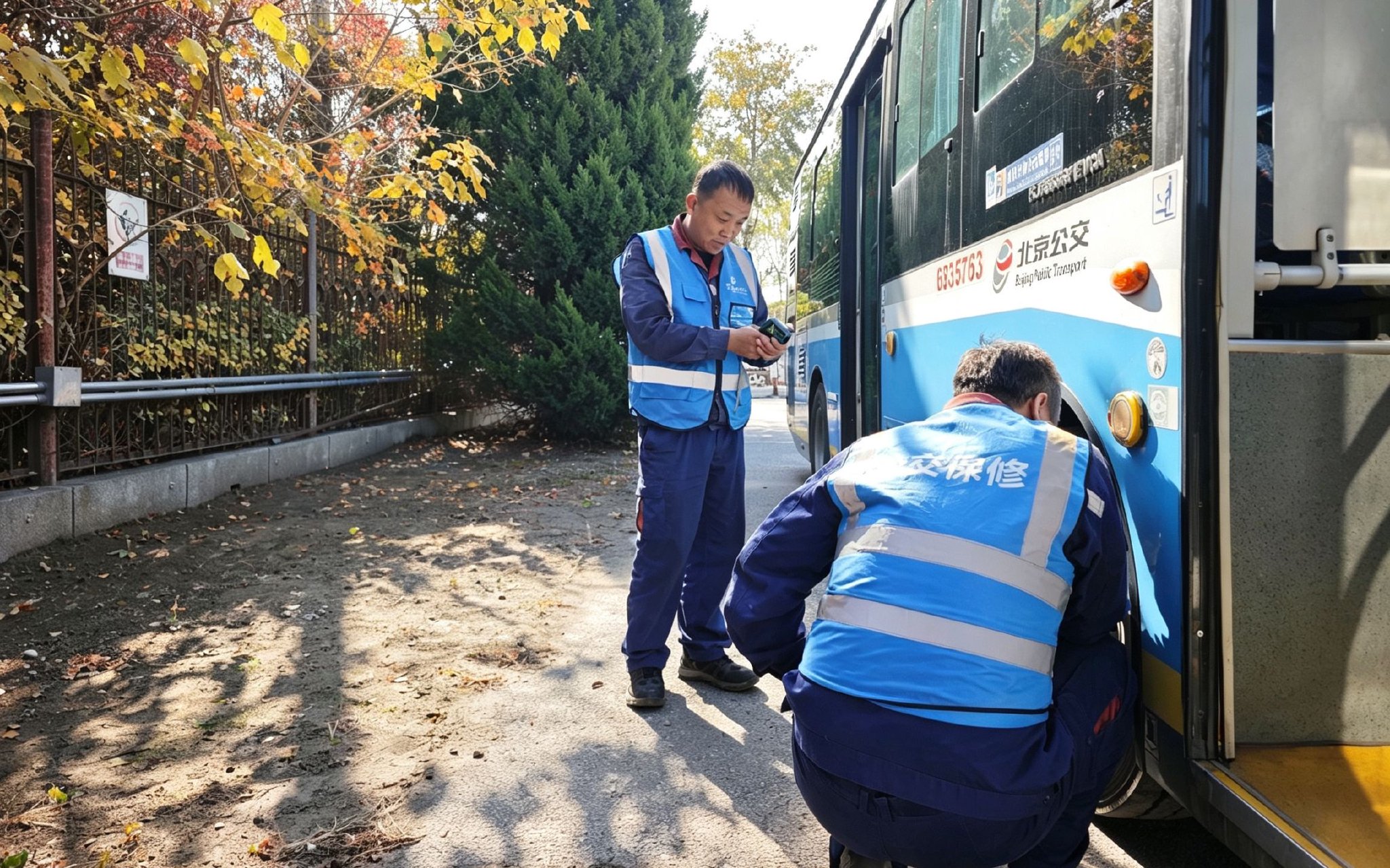 京郊多地迎“赏红潮”,北京公交“车医生”加强车辆检修 京郊多地迎“赏红潮”,北京公交“车医生”加强车辆检修