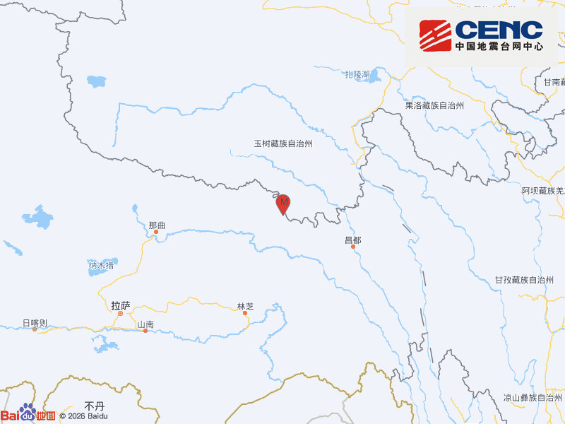 西藏昌都市丁青县发生3.3级地震,震源深度10千米 西藏昌都市丁青县发生3.3级地震,震源深度10千米