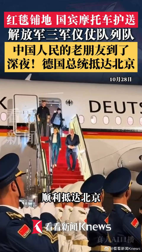 德国总统抵京