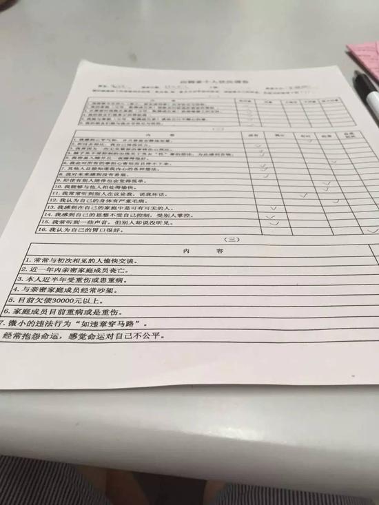 富士康心理测试题目。