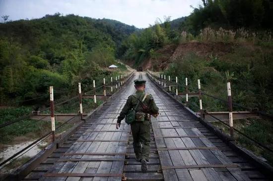 少数民族武装之一的克钦独立军。