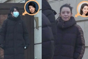 郎朗吉娜代言风波后首现身低调看房