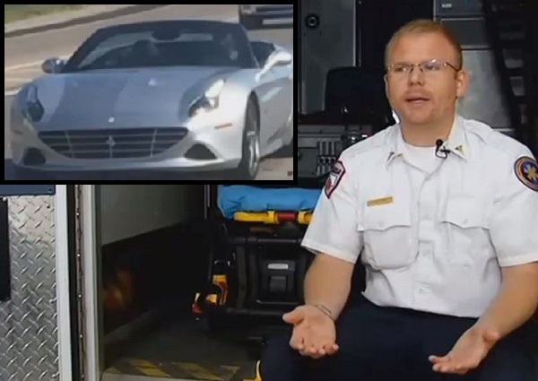 杜兰特2016年开跑车助救护车脱困获英雄勋章