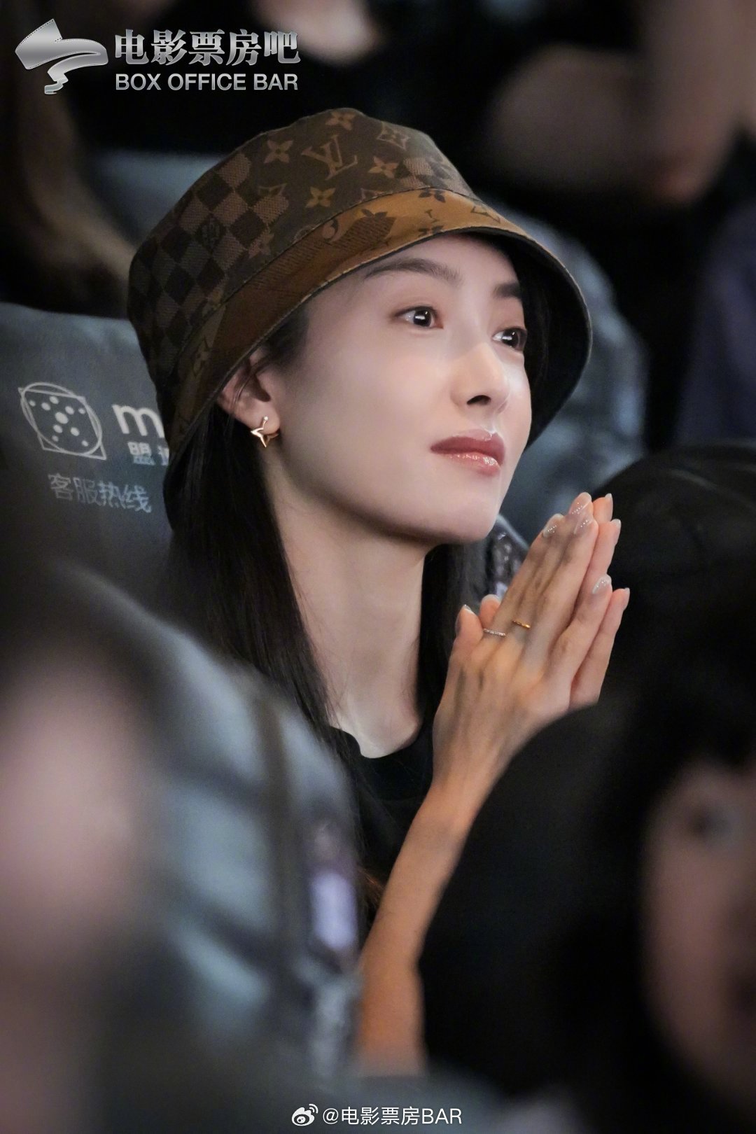 宋茜亮相长安的荔枝首映礼，观影落泪
