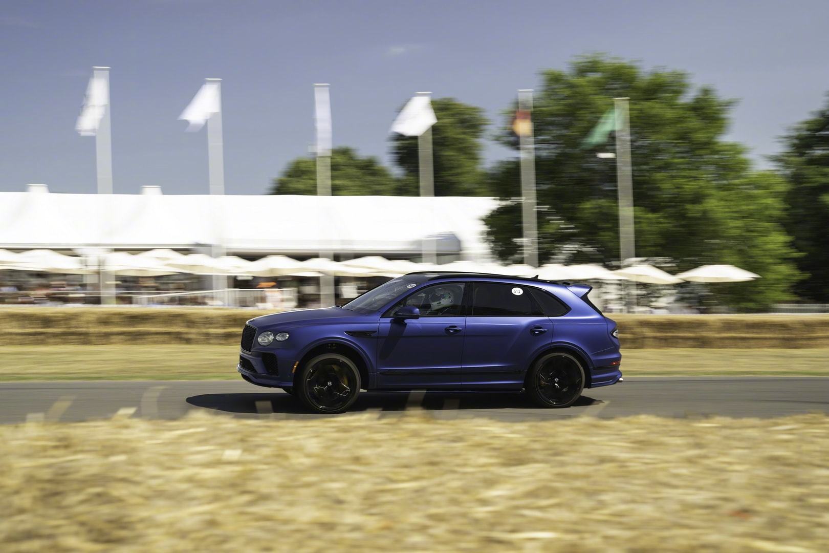 宾利添越Speed以55.8秒创古德伍德爬山赛燃油SUV纪录