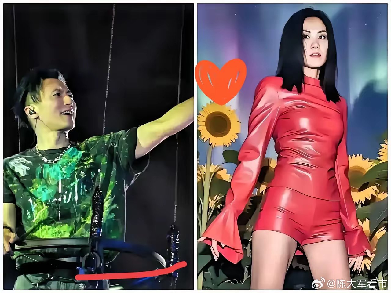 谢霆锋演唱会全程吉他弹唱不换装，现场飘联名香水彩带