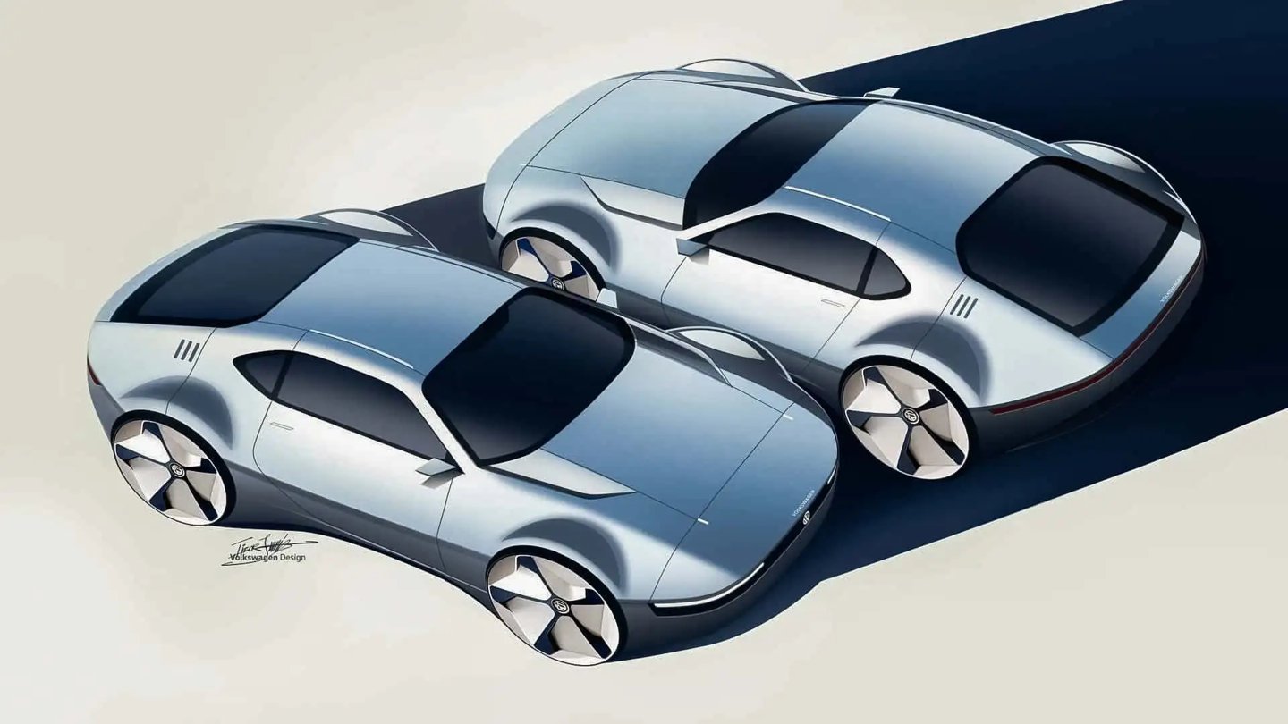 大众设计师曝光纯电跑车手稿，致敬70年代经典