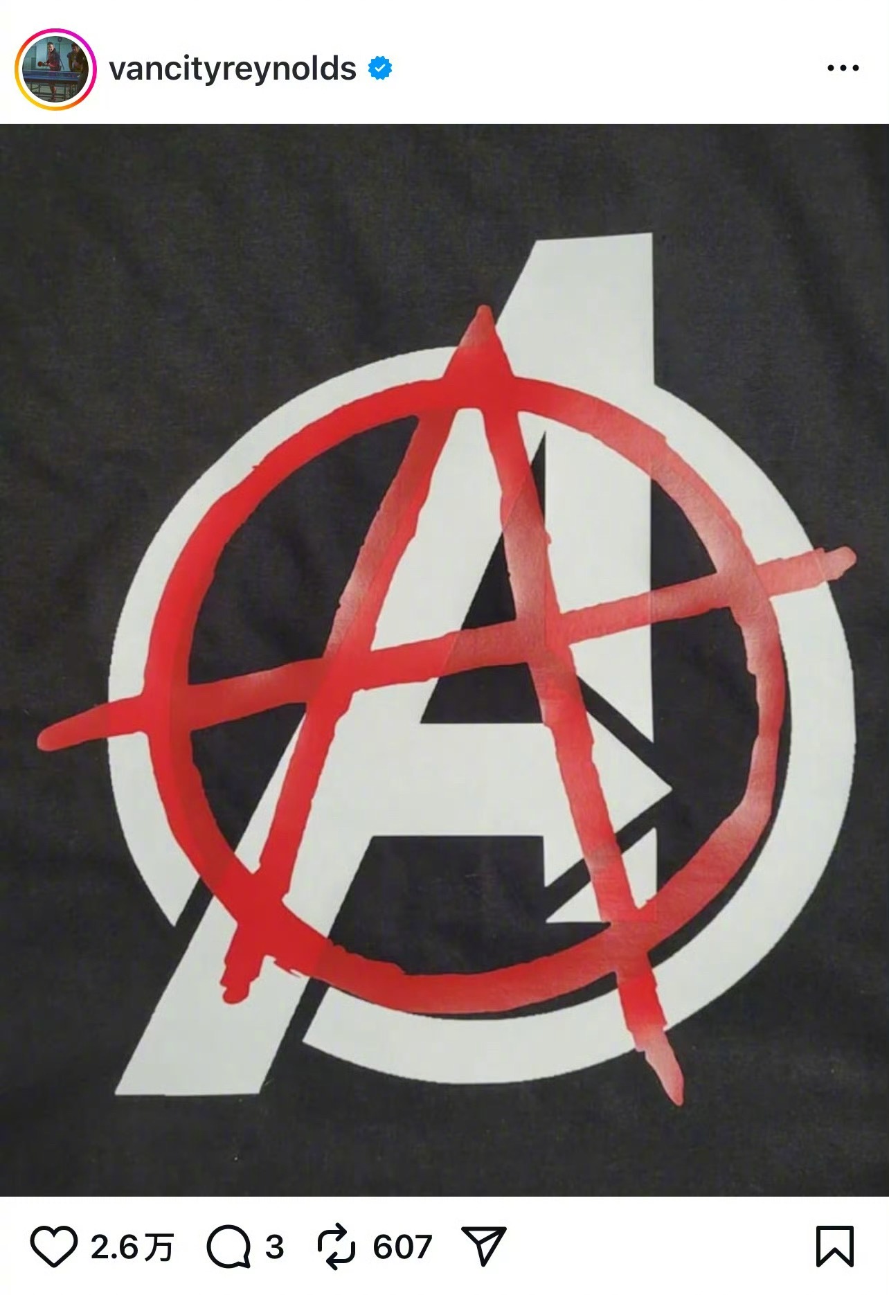 瑞安雷诺兹发布logo暗示死侍或加盟复联5