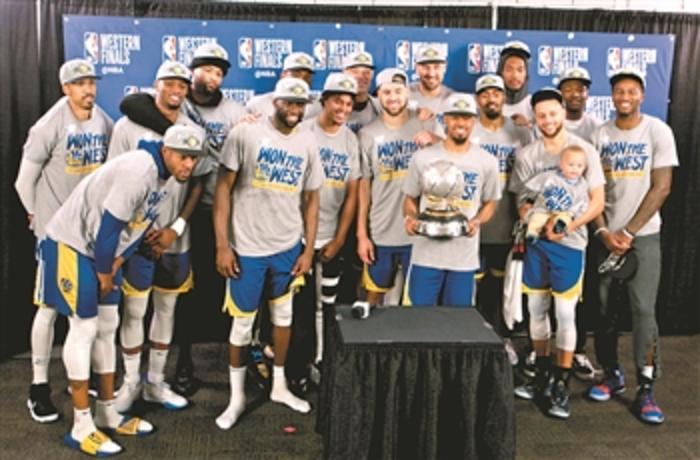 nba勇士队夺得西部冠军