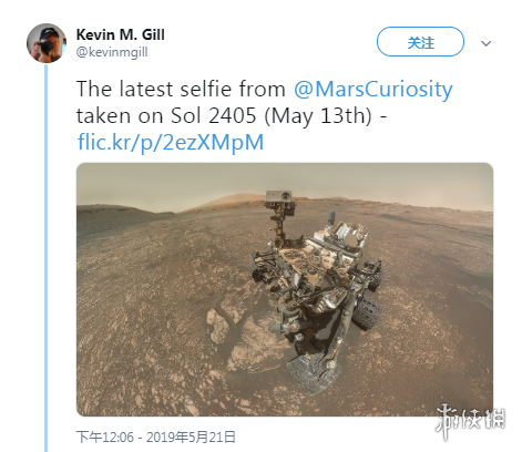 NASA好奇号火星车最新自拍照 正致力研究火星新地