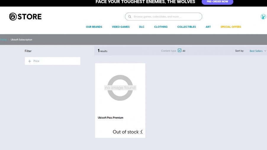 育碧商店出现神秘占位 或将推出游戏订阅服务