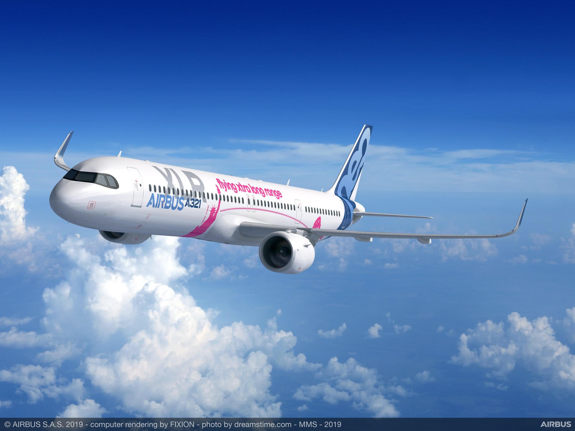 空客A321XLR示意图(图源:空客公司)