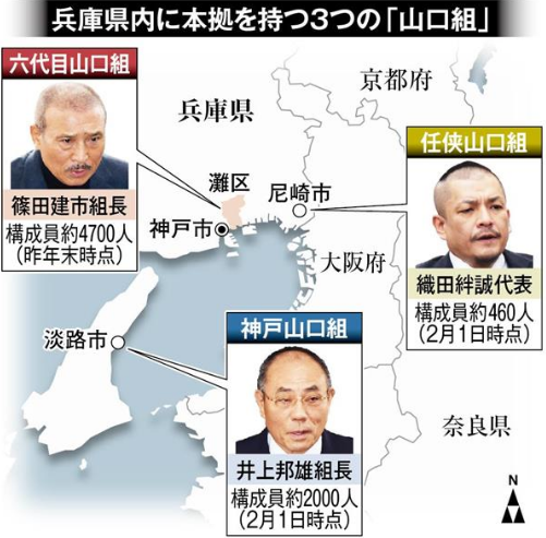 日本山口组据点(日本《产经新闻》)