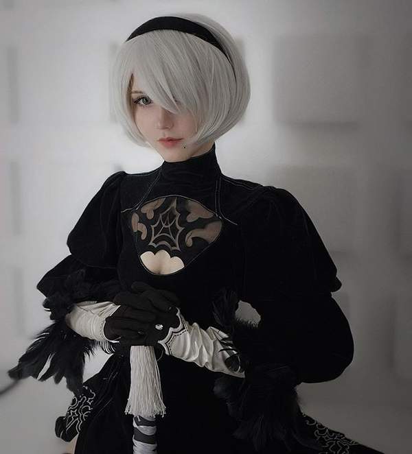 《尼尔:机械纪元》2B Cos 冷艳少女变身娇俏兔女郎